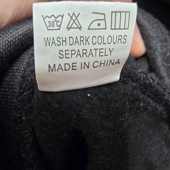 Black Mens 7XL Pullover Half-Zip Sweatshirt Polyester Blend Relaxed Fit - Picture 5 of 7